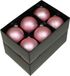 Othmar Decorations Boules de Noël - 12 pièces - Rose - Verre - 8 cm