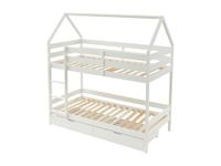 Vente-unique Hutbed bois blanc 90 x 190 cm
