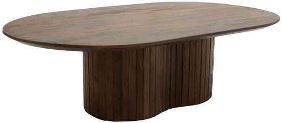 Giga Meubel Salontafel Ava - Ovaal - Mangohout - 120cm