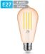 Modee E27 LED Lamp Dimbaar 4W - 300lm - 1800K - Warm Wit - LED Filament Amber ST64