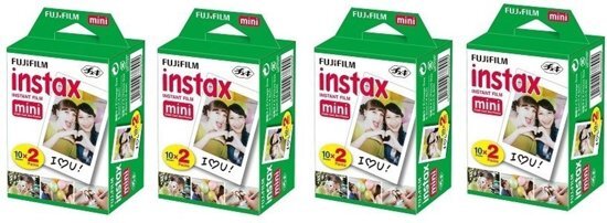 Fujifilm 4 Pack Instax film mini 20 stuks