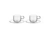 Kosta Boda Tasse avec soucoupe Viva 30 cl, 2 pièces Clair