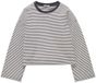 Tom Tailor T-shirt rayé court à manches longues blanc 164 cm fille