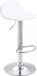 In And OutdoorMatch Tabouret de bar Tyrique - Blanc - Chrome