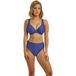 Freya Freya high waist bikinibroekje Arizona Wave met lurex blauw