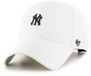 47Brand Baseball Cap New York Yankees MLB Base Runner Wit Katoen Unisex One Size