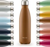 Blumtal Thermosfles - Met dubbele wand - Thermosbeker Koffie, Thee en Koele dranken - Travel Mug - 350ml - Pumpkin Spice - Oranje