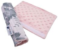 Medi Partners Autogordelbeschermer 17x22cm Baby 100% Katoen Minky Dubbelzijdig Sportwagen Wrijvingspunten