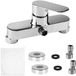 Unyqoos® Moderne douchekraan, chroom, thermostaatkraan met keramische cartridge – zinklegering & messing, geïntegreerde douchekophouder