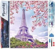 Figured'Art Diamond Painting set Volwassenen 40x50 cm Eiffeltoren in de lente
