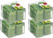 Trend Candles Geurtheelichtjes/Waxinelichtjes - 48 stuks - Appel Geur - 4 Branduren - Transparante Cup