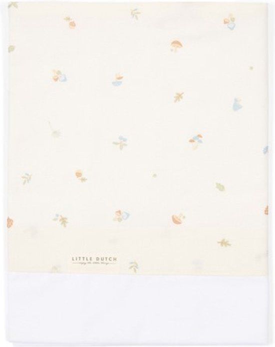 Little Dutch Wieglaken Forest Treasures Wit Katoen 75x100 cm