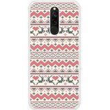 Rendier Siliconen Hoesje Compatibel met Xiaomi Redmi Note 8 Rendier Kersttrui