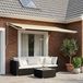 Maison Exclusive - Doek voor zonneschermen, crème, 400 x 350 cm, polyester