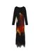 Desigual Jurk oranje / zwart