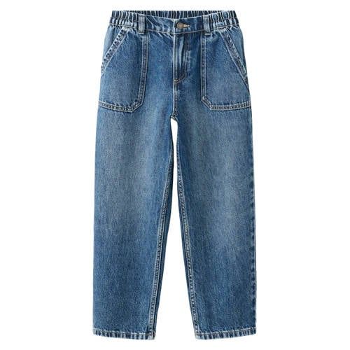Mango Kids wide leg jeans - mediumblauw
