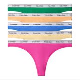 Calvin Klein String 5 Pk - Groen - L