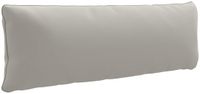 vidaXL Rugkussen PUTTEN 100% Polyester Grijs 120 x 40 x 15 cm