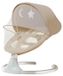 Chaise à bascule électrique pour bébé - Berceau - Musique Bluetooth avec télécommande - Fonction minuterie - Dossier réglable - Ceinture de sécurité - Convient pour 0-36 mois, jusqu'à 20 kg - Couleur kaki