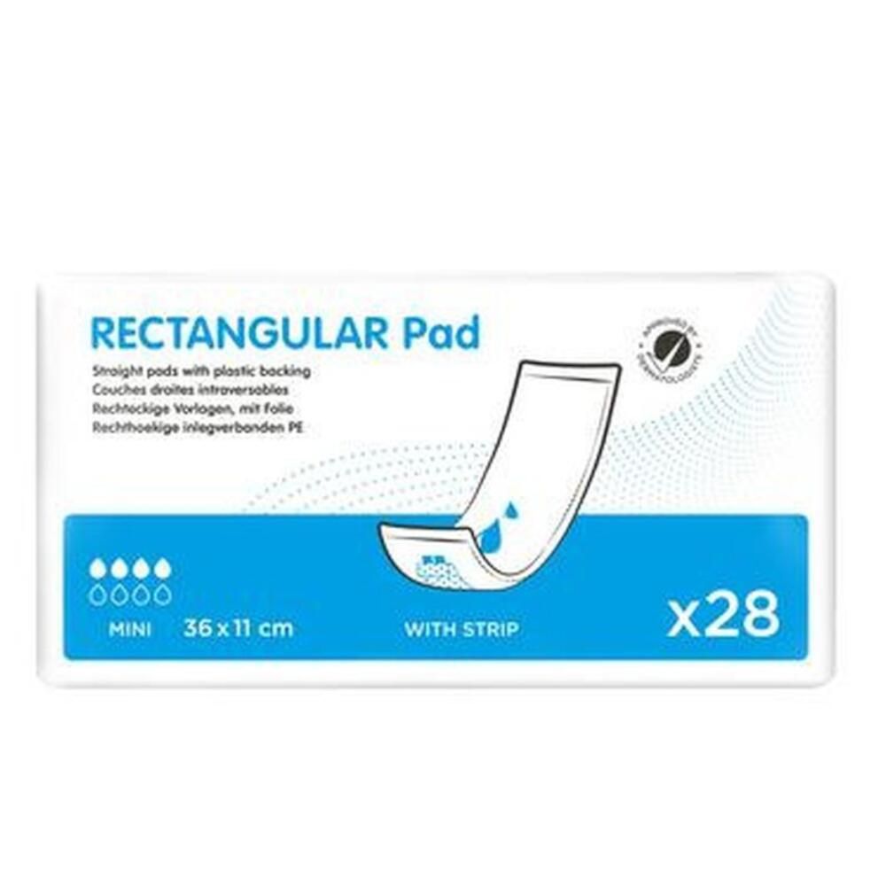 iD Rectangular Pad Extra with Strip 36 x 11 cm
