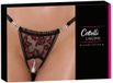 Cottelli LINGERIE Rio kruisloos parel S/M Zwart/Rood
