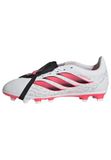 adidas unisex - barn Predator Club Fold-Over Tongue Firm Ground/Multi Ground Football Boots Kids Shoes, ftwr white/Solar Turbo/core black, 36 EU