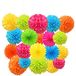 Ansuyai 20 stuks kleurrijke pompons van zijdepapier om op te hangen, voor feestjes, bruiloften, verjaardagen, Halloween, Kerstmis, buitendecoratie