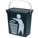 Conteneur à déchets, 12 litres, vert