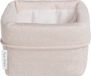 Baby's Only Gebreide commodemandje - Opbergmandje - Commode organizer - Babykamer accessoires Sparkle - Goud-Ivoor Mêlee - Met subtiel glittertje