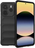 Techsuit Hoesje geschikt voor Xiaomi Redmi Note 14 4G 164.8mm - Magic Shield Silicone Back Cover - Zwart