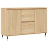 vidaXL Dressoir Sonoma-eikenhout, 101,5 x 35 x 70 cm