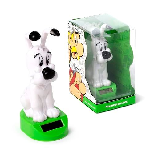 Puckator Solar Pal Idefix danseres op zonne-energie, Asterix en Obelix, voor dashboard, auto, bureau of vensterbank, cadeau-idee