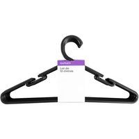 Garnier Set van 12 zwarte kleerhangers