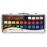 Daler Rowney Simply Acrylverf 40-delige set in metalen behuizing