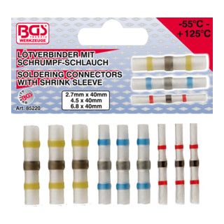 BGS Soldeerstekkerset met krimpkous - 9 delig