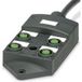 Phoenix Contact SACB-4/ 4-10,0PUR SCO P 1452408 Boîte de capteur/actionneur passive M12-distributeur avec filetage en plastique 1 pièce