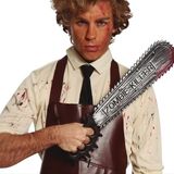 Fiestas Guirca Horror zaag met bloed - groot - 50 cm - kunststof - zombie killer - Halloween thema