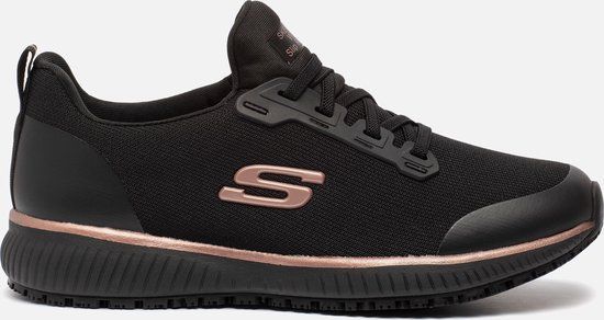 Skechers SQUAD SR Dames Instappers - Zwart - Maat 38