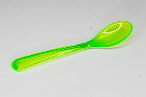 Kimmel Eierlepel babyllepel dessertlepel (6 stuks) herbruikbaar, kunststof, groen-transparant, 21-000-3313-1