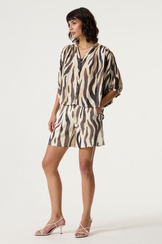 Garcia Dames Print Shorts Wit