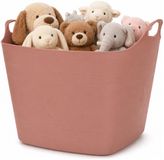 Merkloos Excellent Houseware Flexibele emmer - oudroze - 15 liter - kunststof - vierkant - 37 x 30 cm