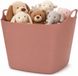 Merkloos Excellent Houseware Flexibele emmer - oudroze - 15 liter - kunststof - vierkant - 37 x 30 cm