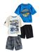 Next - Jongens - Set van 2 korte Hot Wheels pyjama's - Blauw