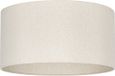 Uniqq Lampenkap stof beige transparant Ø 50 cm - 25 cm hoog