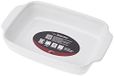 Crealys 512726 bakplaat met keramische handgrepen 25 x 15 x 5 cm Rechthoekig Wit