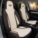 Bremer Sitzbezüge Autostoelhoezen voor Dacia Spring BJ vanaf 2021 – Stoelhoezen voor bestuurder en passagier in Bruin/Beige