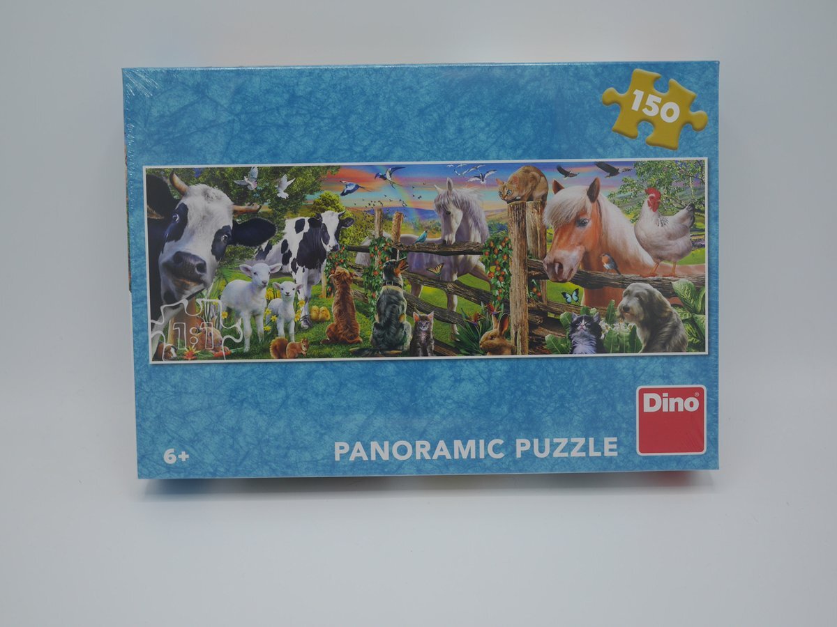 Dino Toys Panorama puzzel van de dieren op de boerderij 150 stukjes