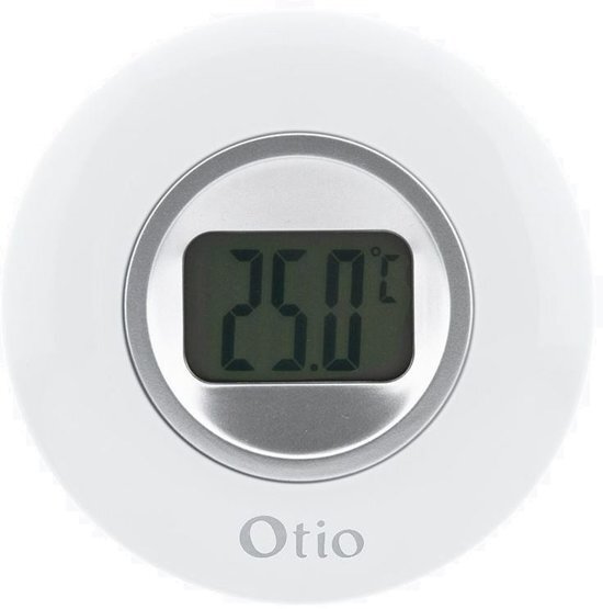 OTIO Binnenthermometer Met Lcd-scherm 77 Mm Wit