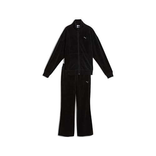 PUMA Velour Rib Relaxed Suit Dames Trainingspak - Puma Black