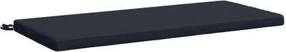 vidaXL Bankkussen SOEST 100% Polyester Donkerblauw 110 x 50 x 5 cm